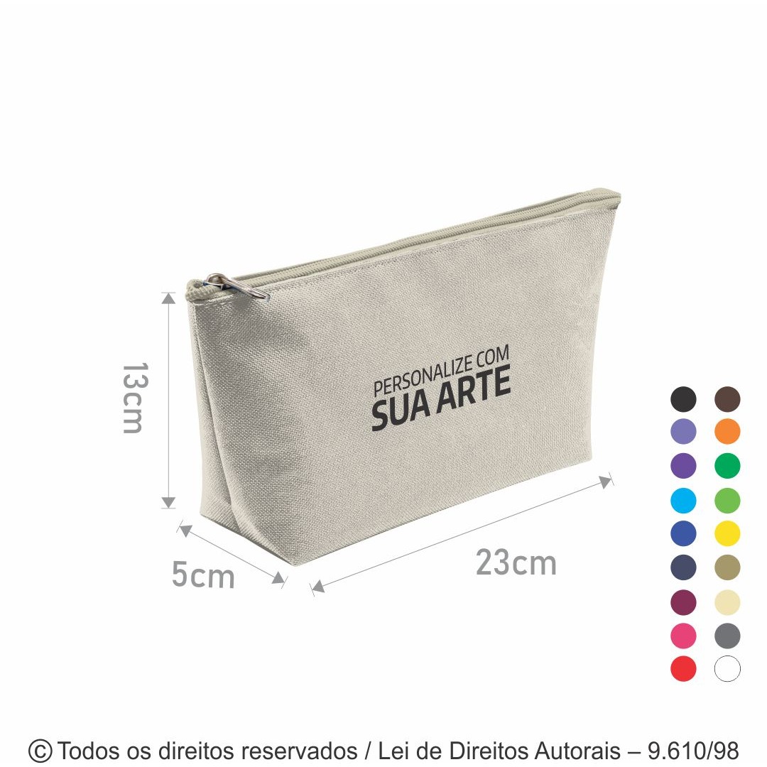 N23 NECESSAIRE DE NYLON 600G 23X13X5CM CREME