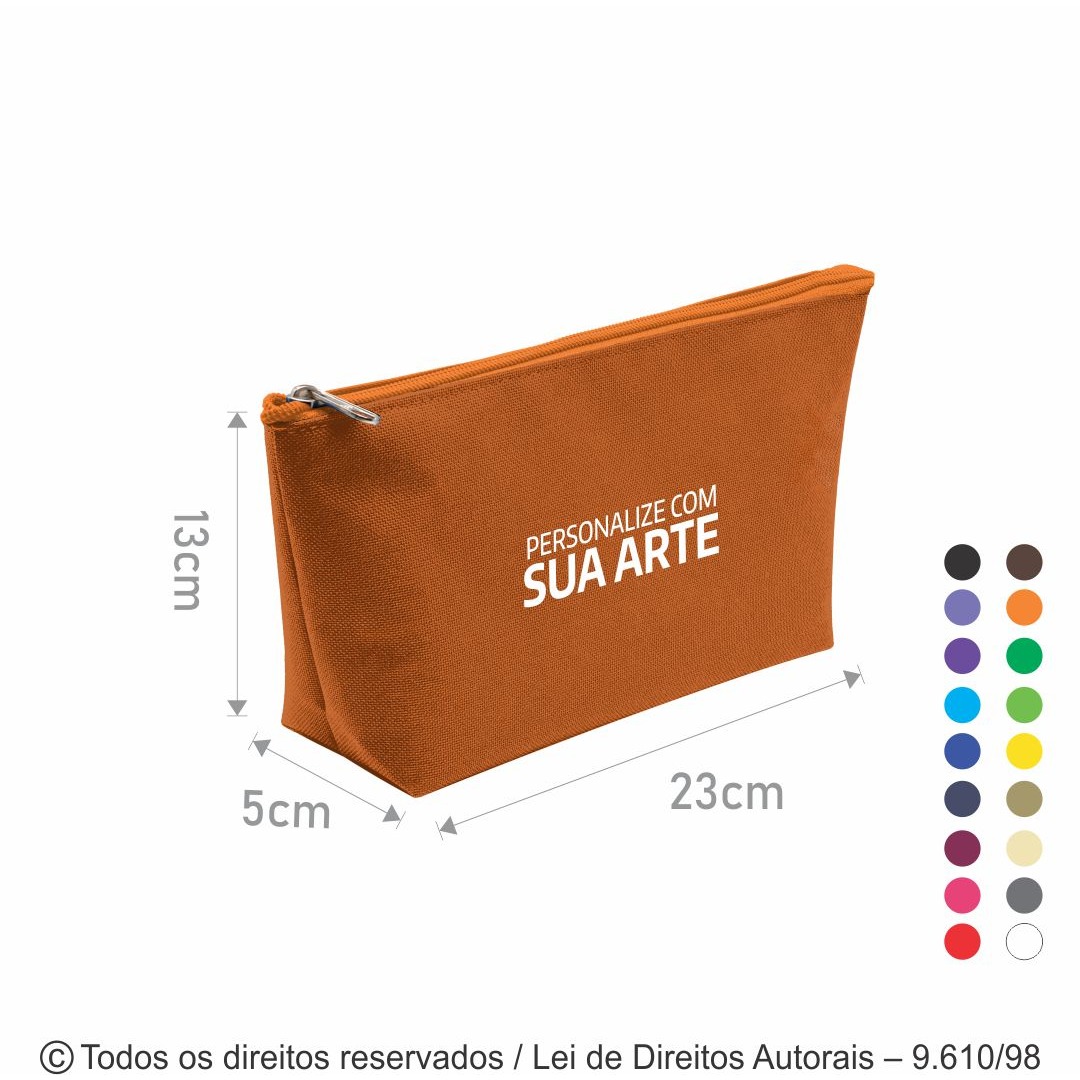 N23 NECESSAIRE DE NYLON 600G 23X13X5CM LARANJA