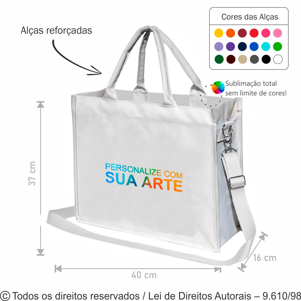 310C SACOLA DE CORDOBA 40X32X15CM BRANCO