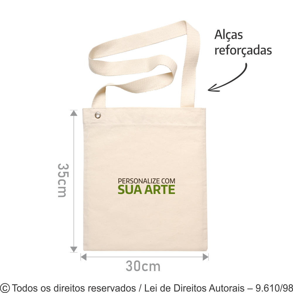 51L BOLSA DE LONA 240G TRANSVERSAL 30X35CM  NATURAL