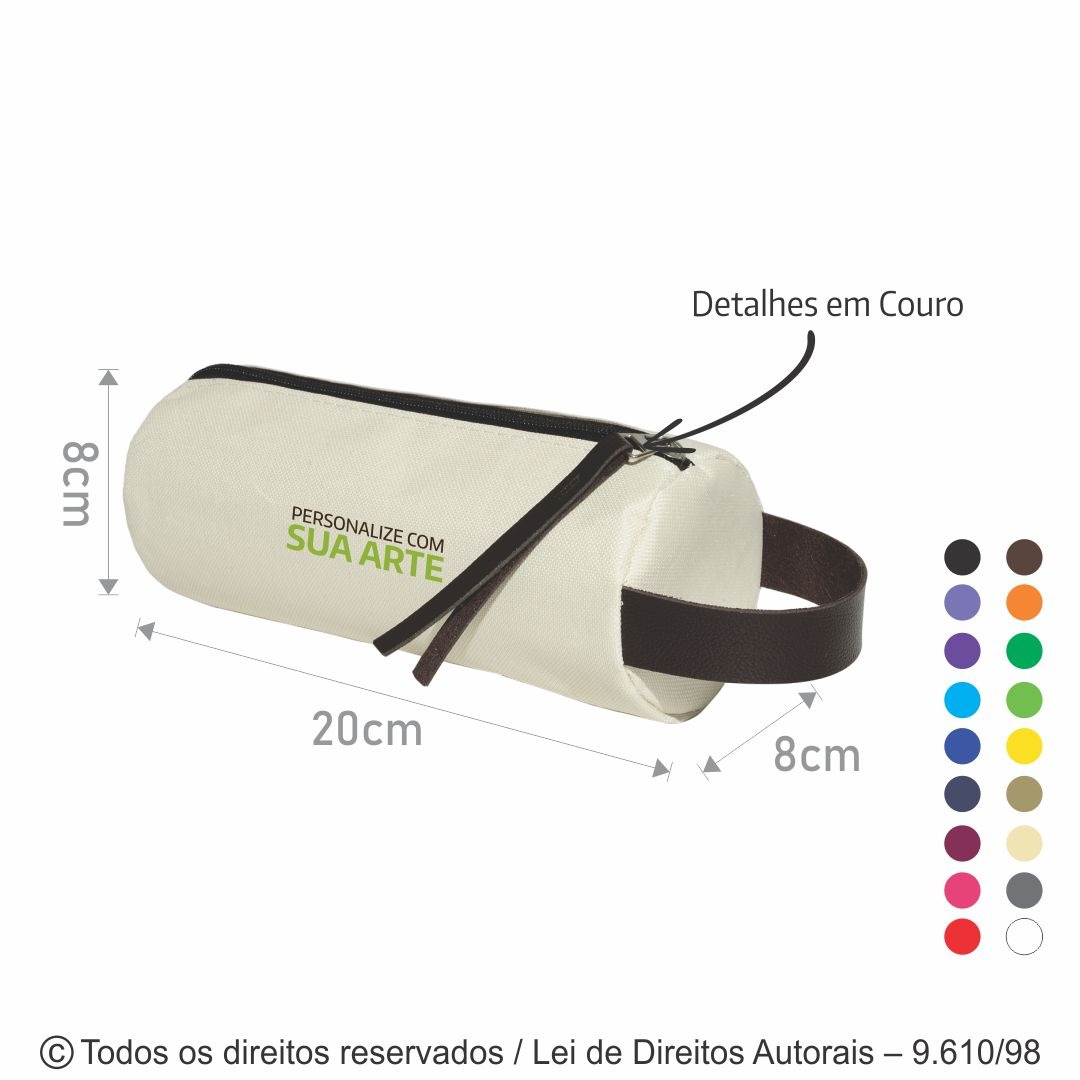 N80N NECESSAIRE DE NYLON 600G 20X8X8CM CREME