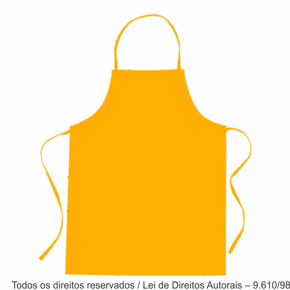 AV24 AVENTAL OXFORD 58X75CM AMARELO