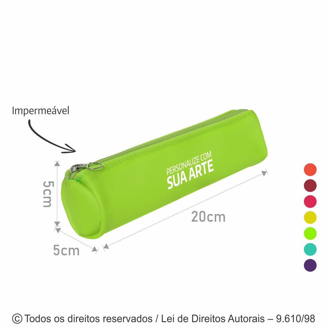 E11 ESTOJO PVC COLUMBIA 20X5X5CM VERDE MACA