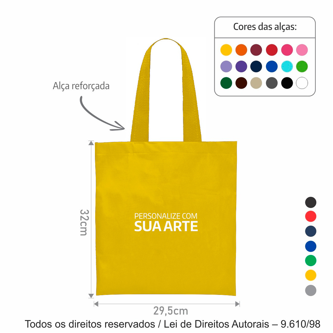 172T2 SACOLA DE TNT 60G 29,5X32CM AMARELO
