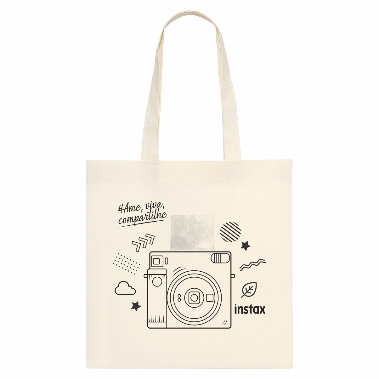 SM450 SACOLA DE ALGODAO 160G COM VISOR DE PVC 40X40CM