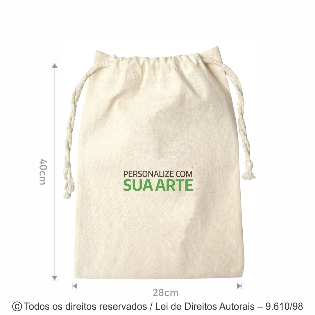 506A ORGANIZADOR DE ALGODAO 160G  28X40CM  NATURAL