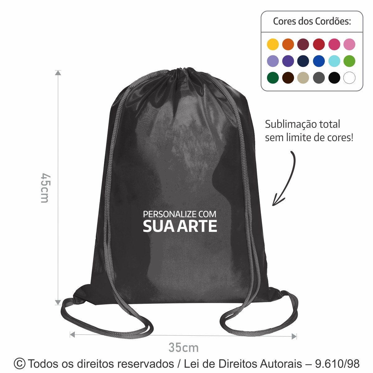 M33M MOCHILA DE MICRO FIBRA 35X45CM PRETO