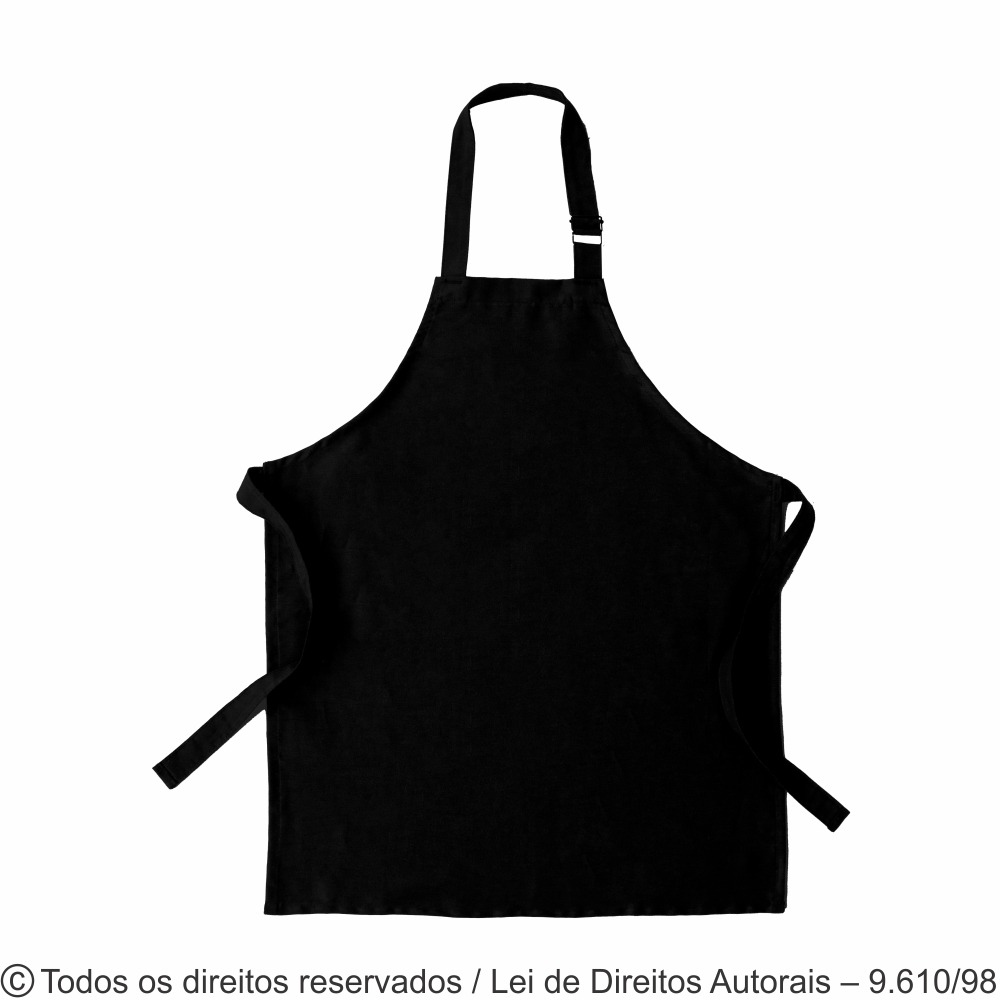 AV21BPS AVENTAL DE BRIM 202G SANTORINE 58X75CM PRETO 0897