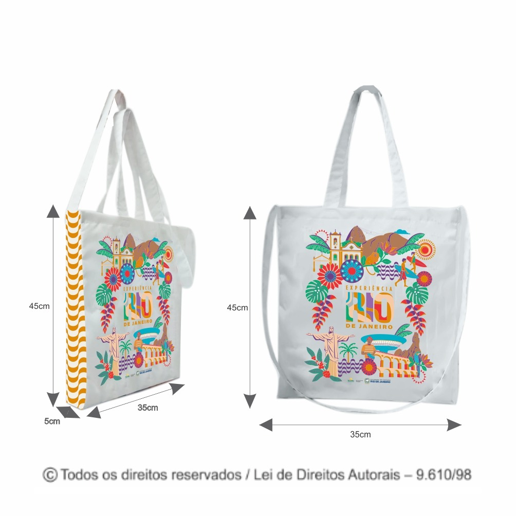 SM509 SACOLA DE POLIESTER 301 35X45X5CM BRANCO