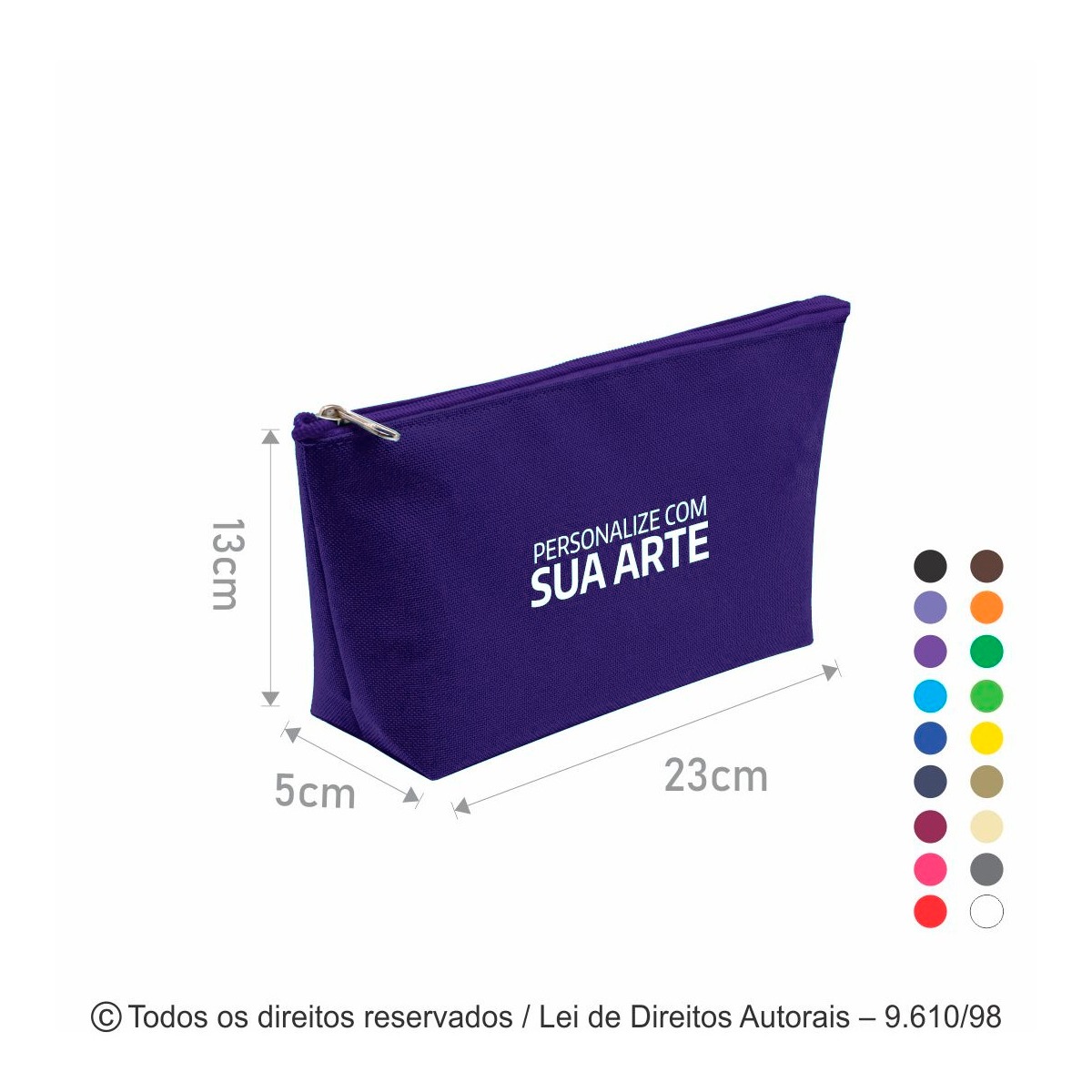 N23 NECESSAIRE DE NYLON 600G 23X13X5CM ROXO