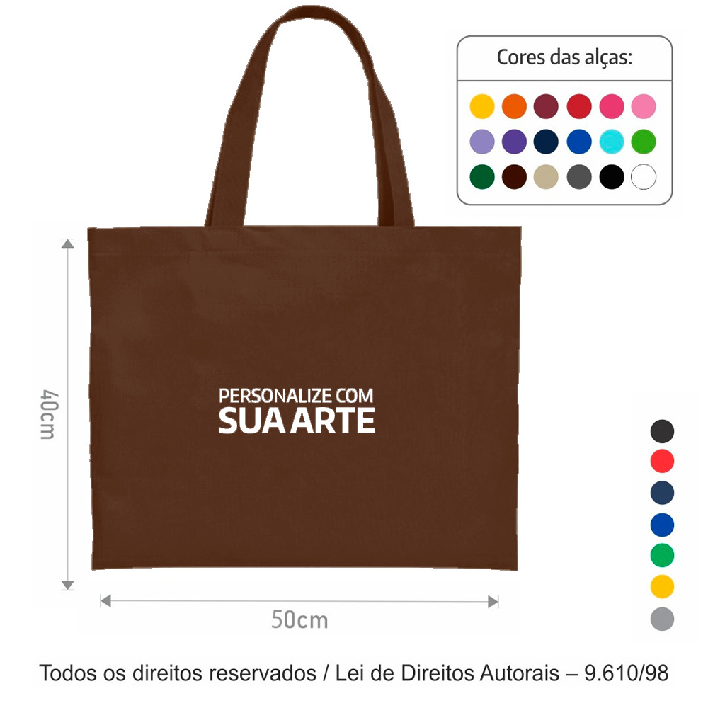 294T2 SACOLA DE TNT 60G 50X40CM MARROM