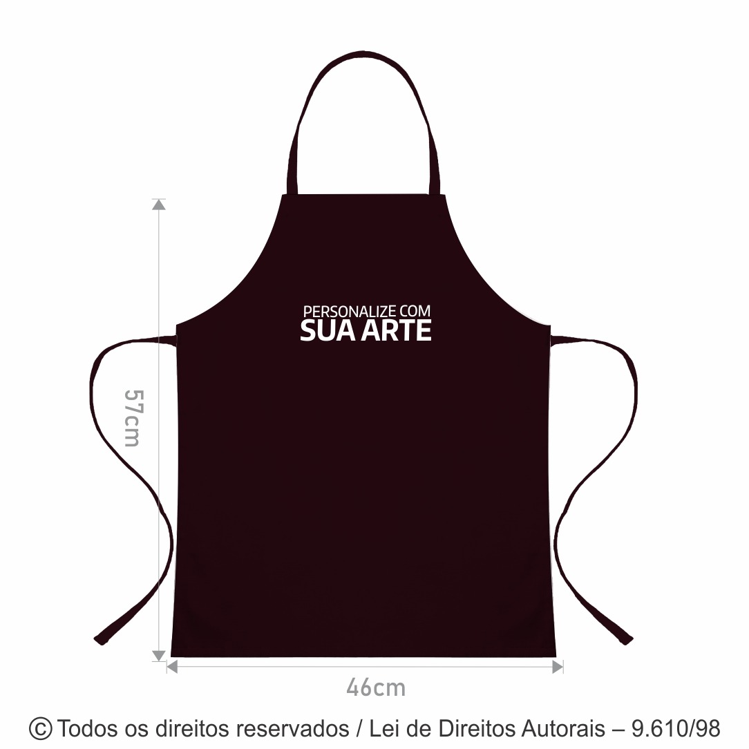 SM477 AVENTAL MINI CHEF DE OXFORD 46X57CM BORDO