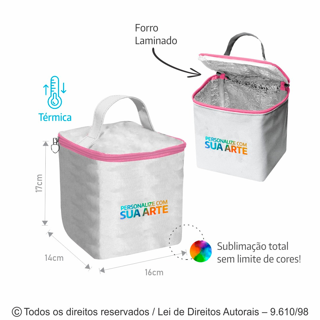 N71C FRASQUEIRA DE CORDOBA 16X17X14CM BRANCO COM ROSA CLARO