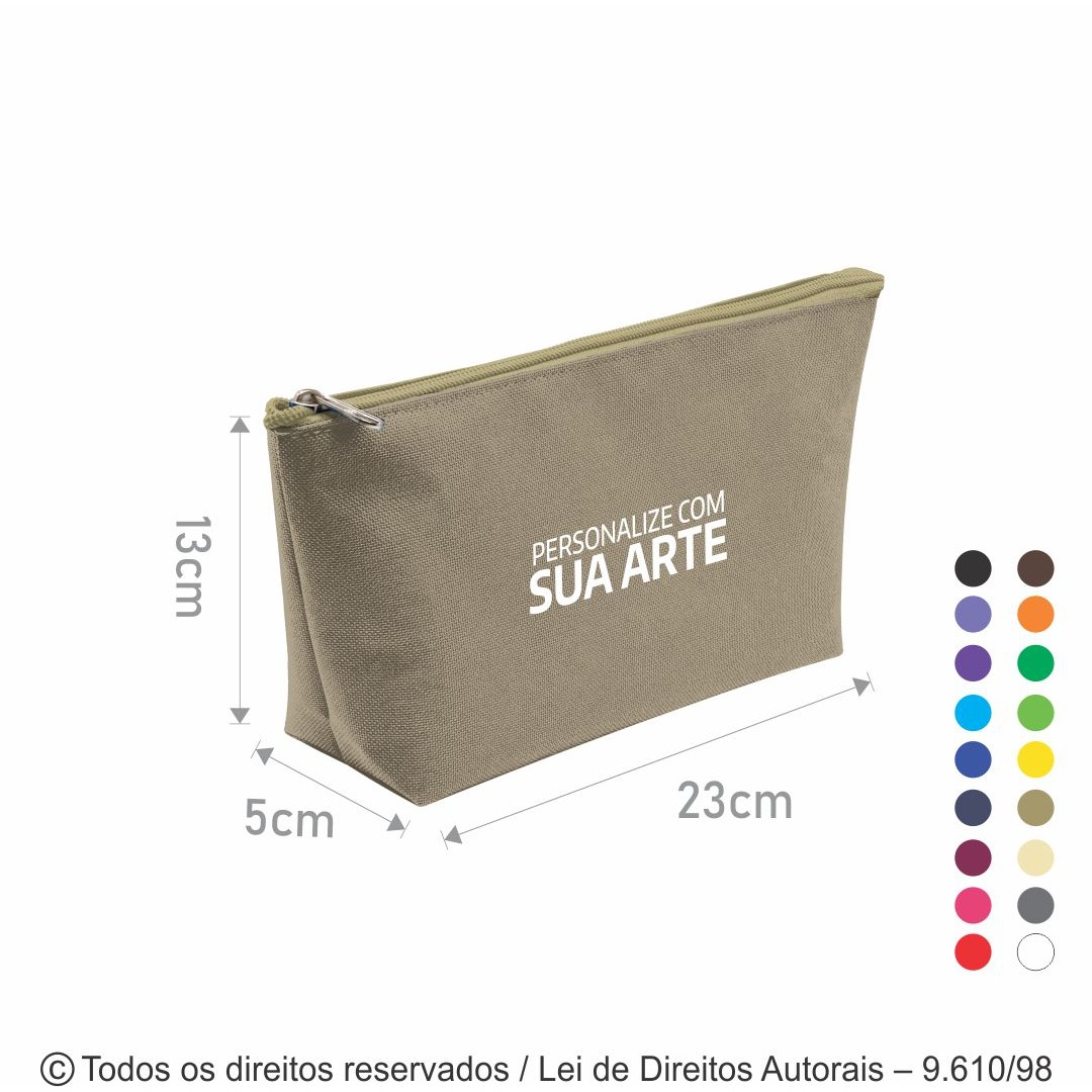 N23 NECESSAIRE DE NYLON 600G 23X13X5CM CAQUI
