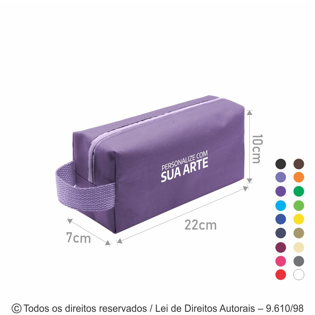 N6 NECESSAIRE DE NYLON 600G 22X10X7CM LILAS