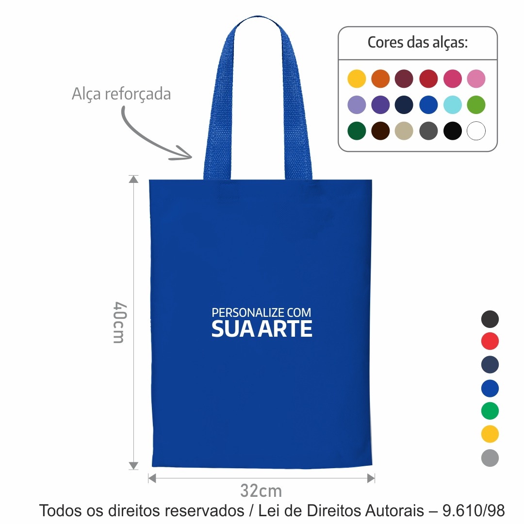 20T2 SACOLA DE TNT 60G 32X40CM AZUL ROYAL