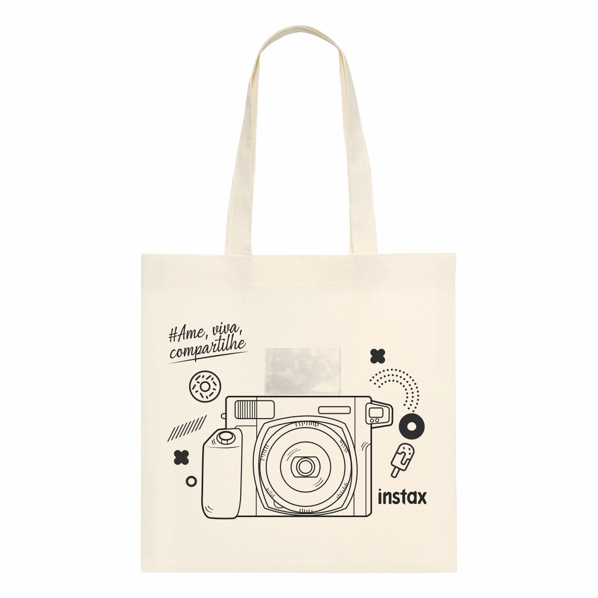 SM449 SACOLA DE ALGODAO 160G COM VISOR DE PVC 40X40CM