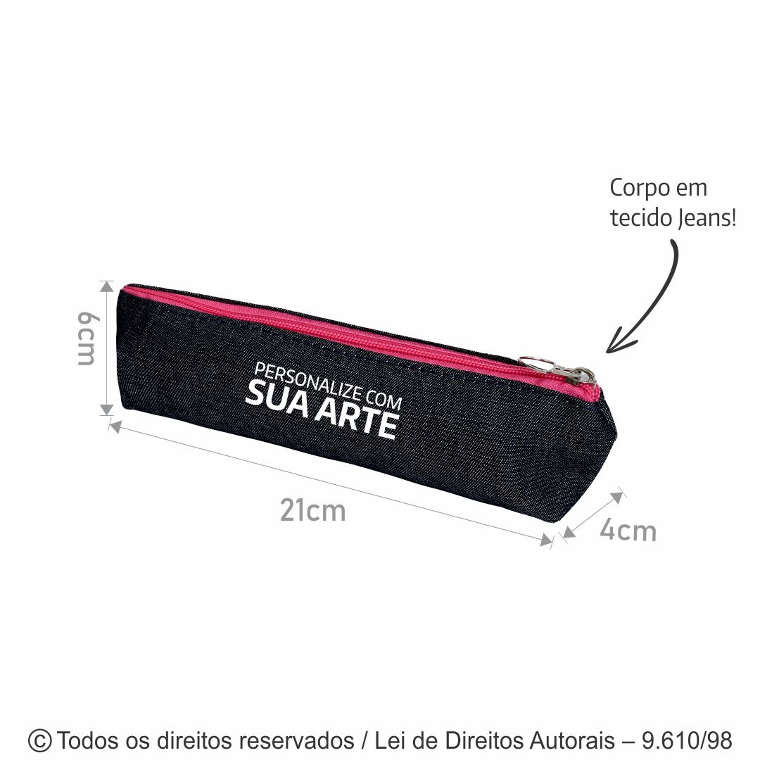 E10J ESTOJO JEANS 21X6X4CM JEANS