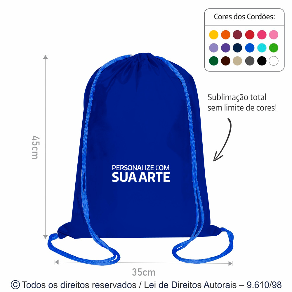 M33M MOCHILA DE MICRO FIBRA 35X45CM AZUL ROYAL