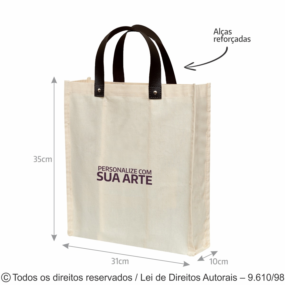 431L PORTA VINHO 3 GARRAFAS LONA 240g 31X35X10CM NATURAL