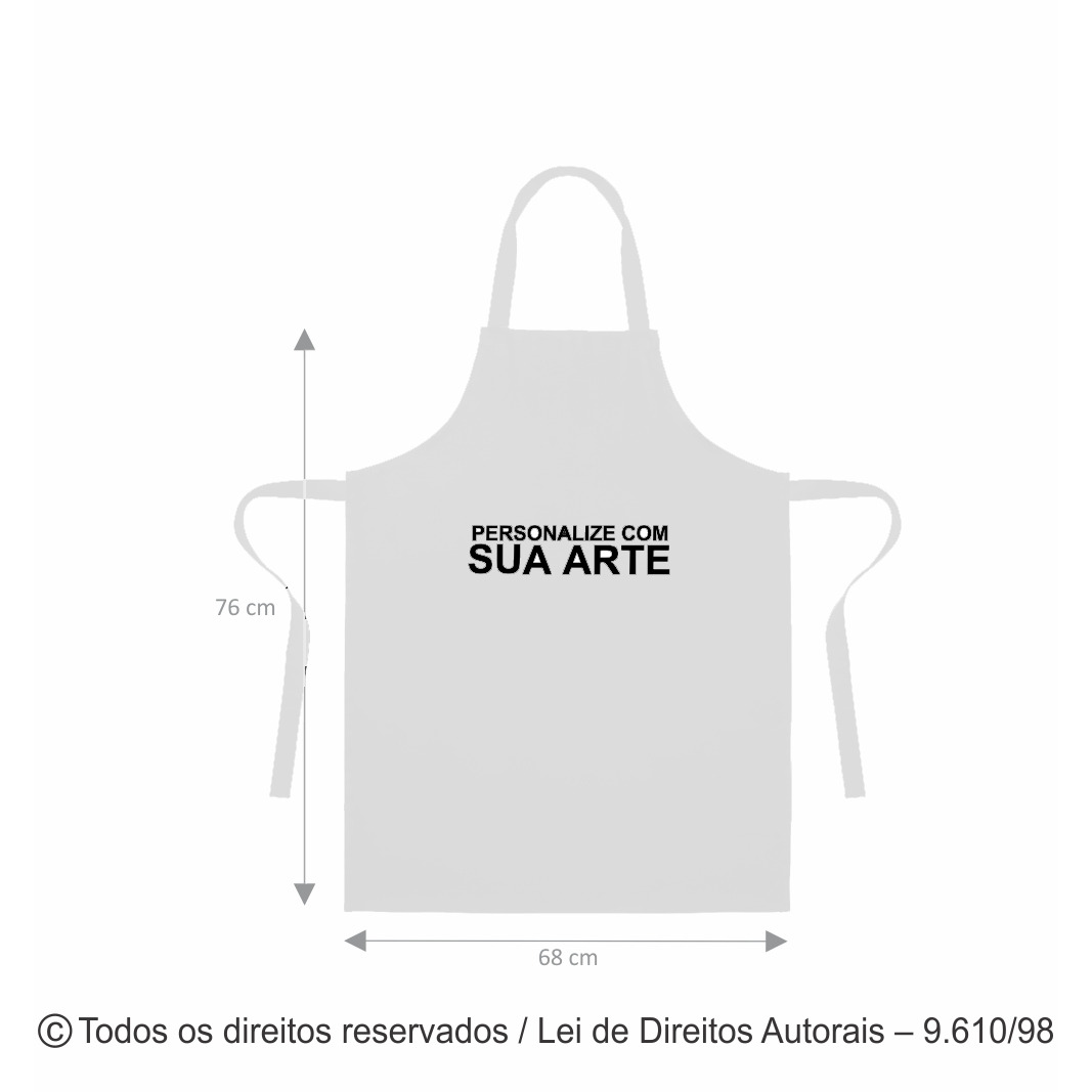 AV5 AVENTAL GRANDE BRIM 68X76CM BRANCO
