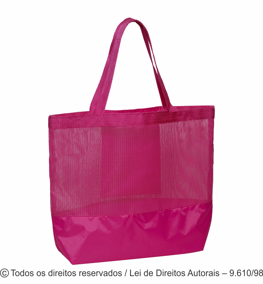 115SFC-1 BOLSA PRAIA DE TELA SANET 43X35X10CM PINK