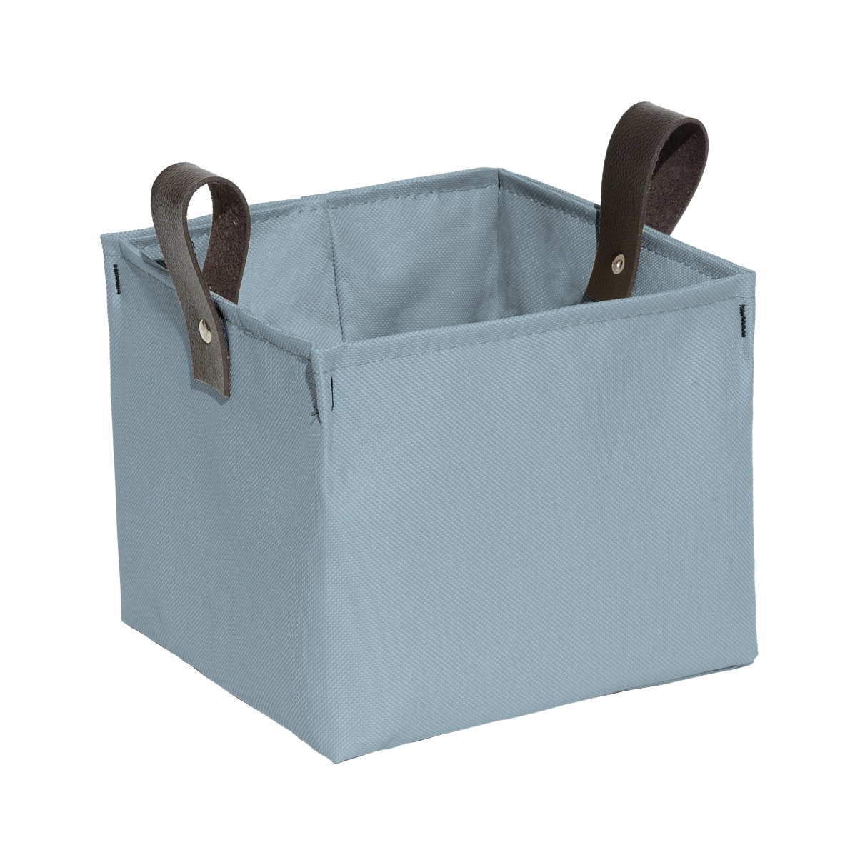 041N CESTO ORGANIZADOR DE NYLON 600G 15X12X14CM AZUL BEBE