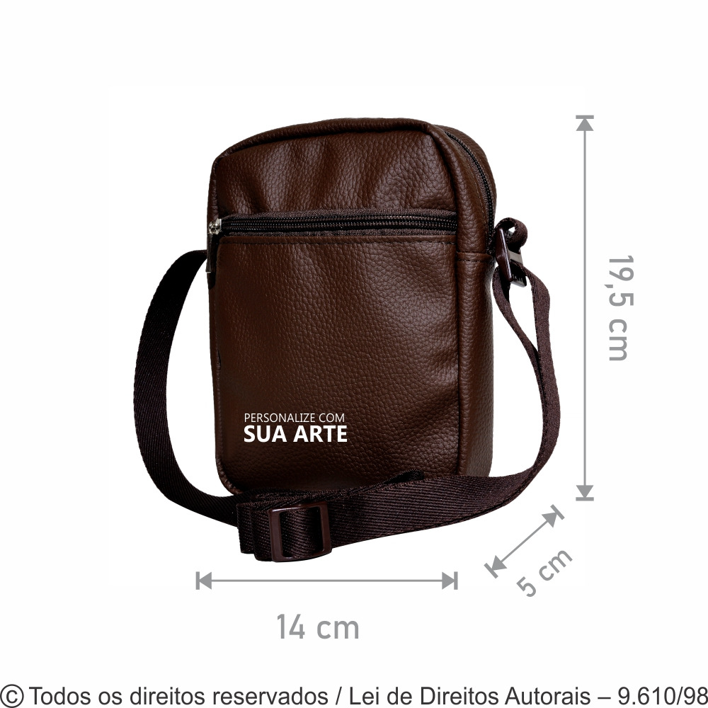 291KR SHOULDER BAG  KROYAL 14X19X5CM MARROM