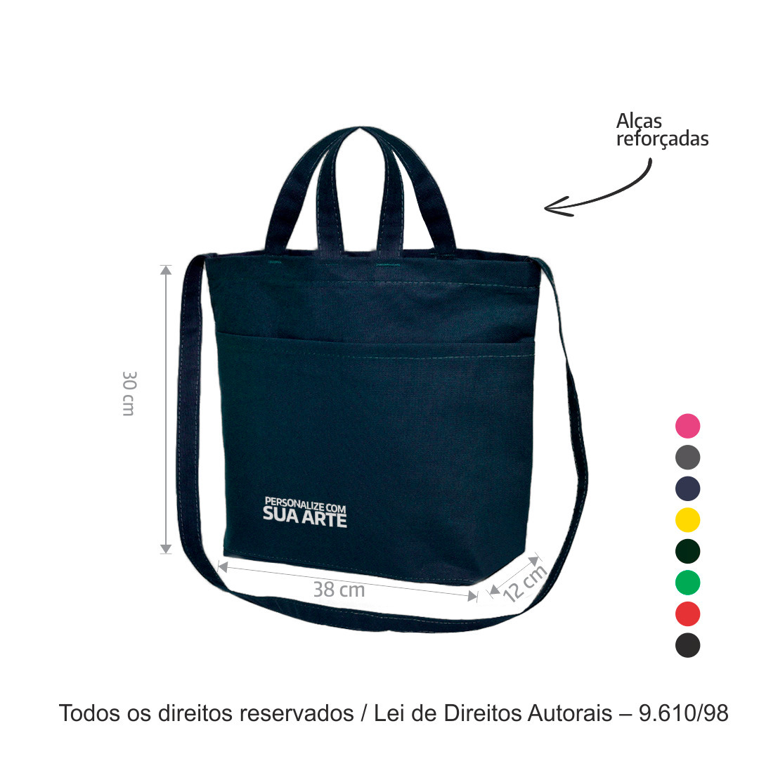 CORPO DO BOLSO 290LC LONA LEVE 40X26CM AZUL MARINHO