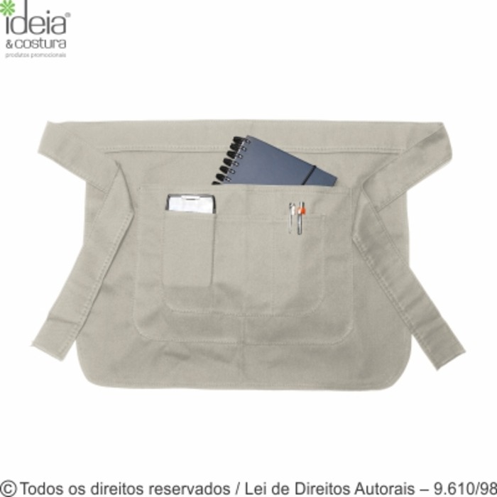 AV6 AVENTAL/CINTO  PARA ACESSORIOS BRIM  47X39CM BEGE