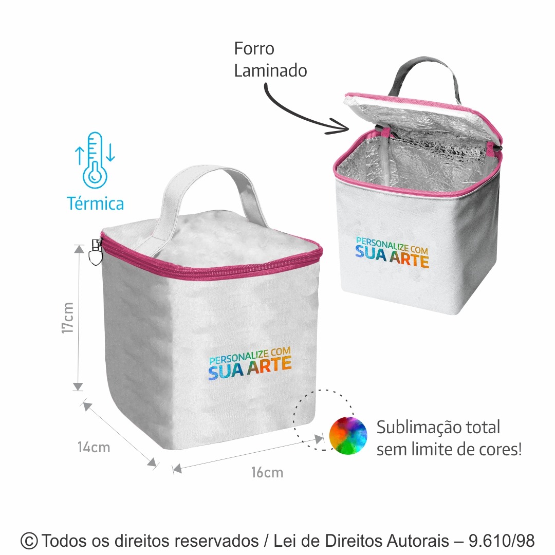 N71C FRASQUEIRA DE CORDOBA 16X17X14CM BRANCO COM PINK