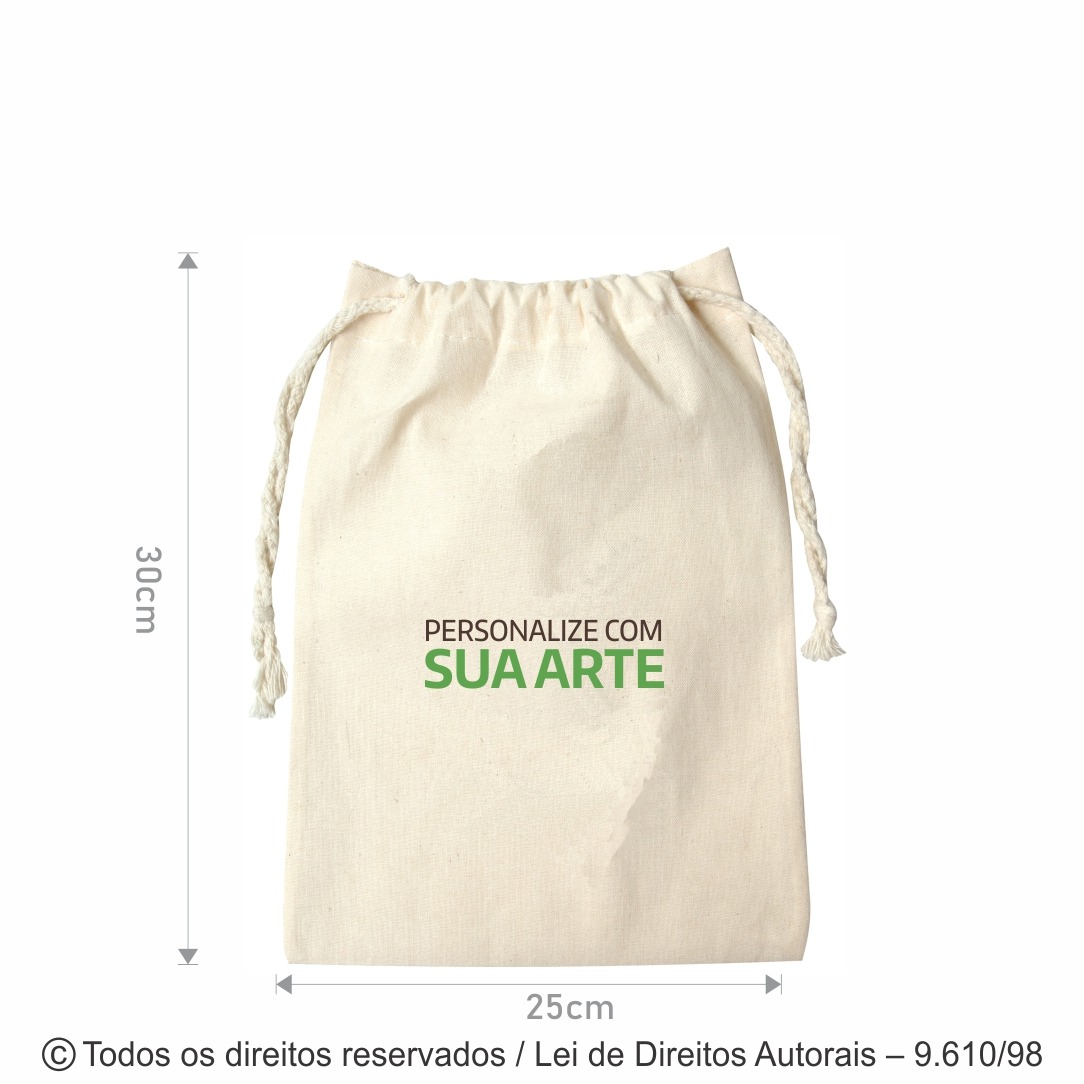 501A ORGANIZADOR DE ALGODAO 160G 25X28CM NATURAL