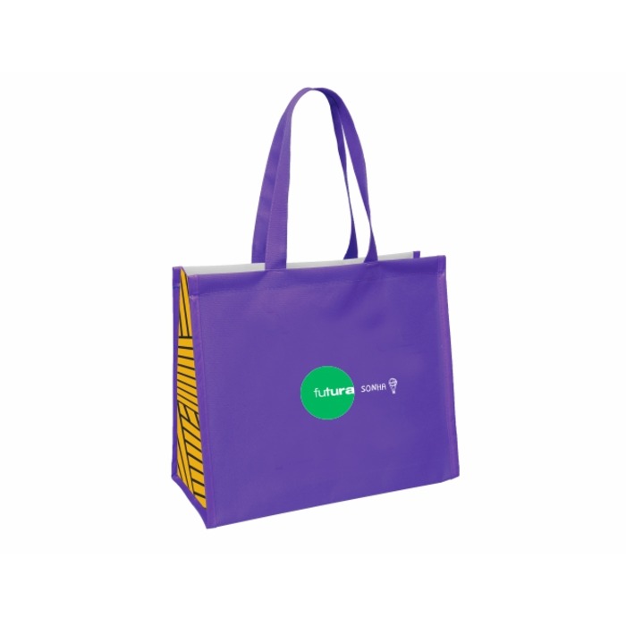 SM277 SACOLA DE NYLON 600G 36X33X16CM ROXA