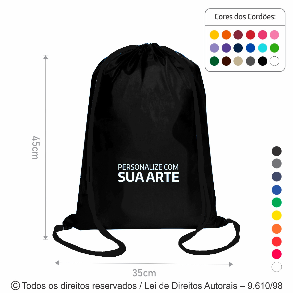 M33 MOCHILA DE NYLON 70 RESINADO 35X45CM PRETO