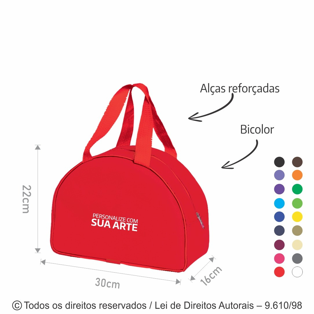 SM529 BOLSA PRATIC NYLON 600G 30X22X16CM VERMELHO