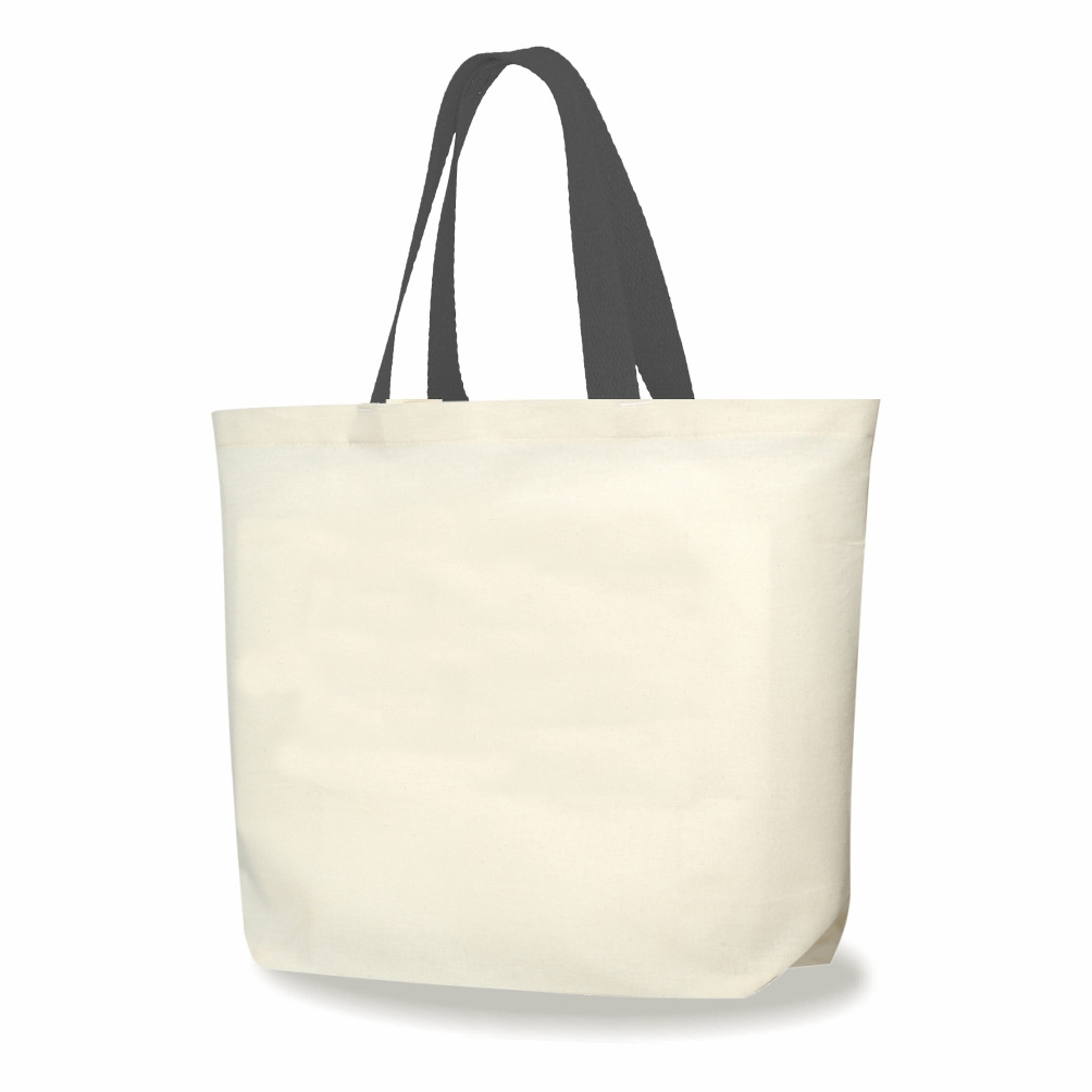 2LFC SACOLA DE LONA 240G 46X40X10CM NATURAL COM CINZA ESCURO Kit 10 peçasMercado Livre