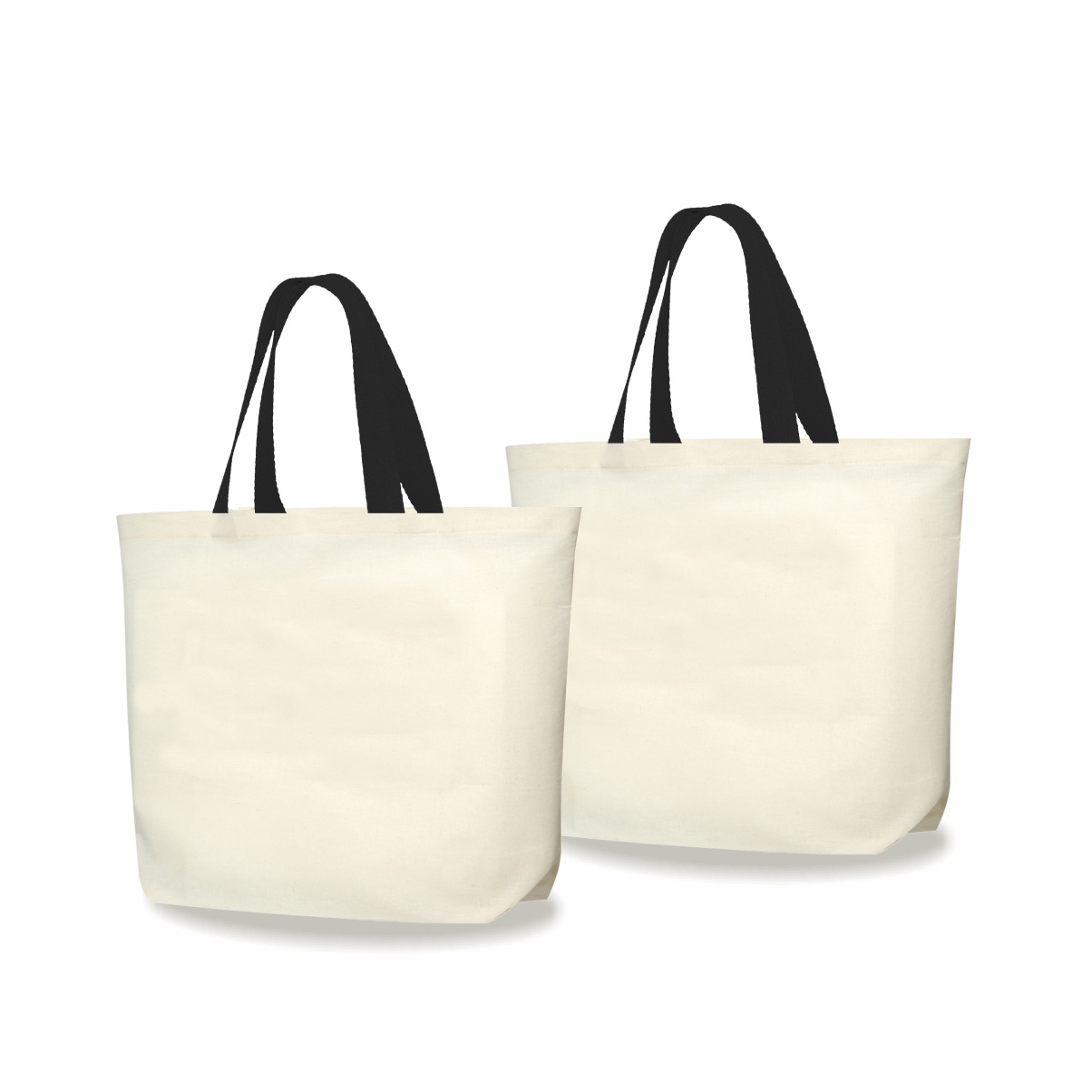 2LFC SACOLAS DE LONA 240G 46X40X10CM NATURAL COM PRETO KIT 2 Mercado Livre
