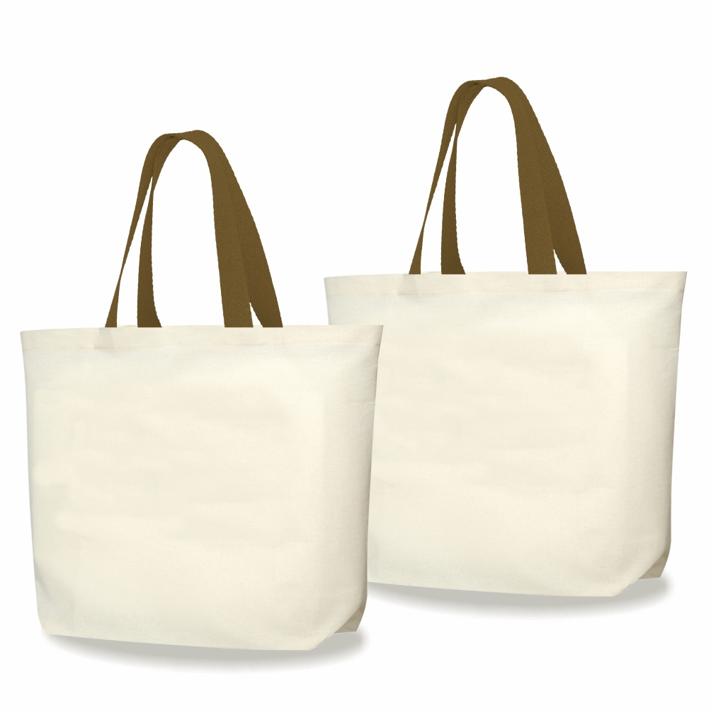2LFC SACOLA DE LONA 240G 46X40X10CM NATURAL COM CAQUI KIT 2 PEÇAS Mercado Livre