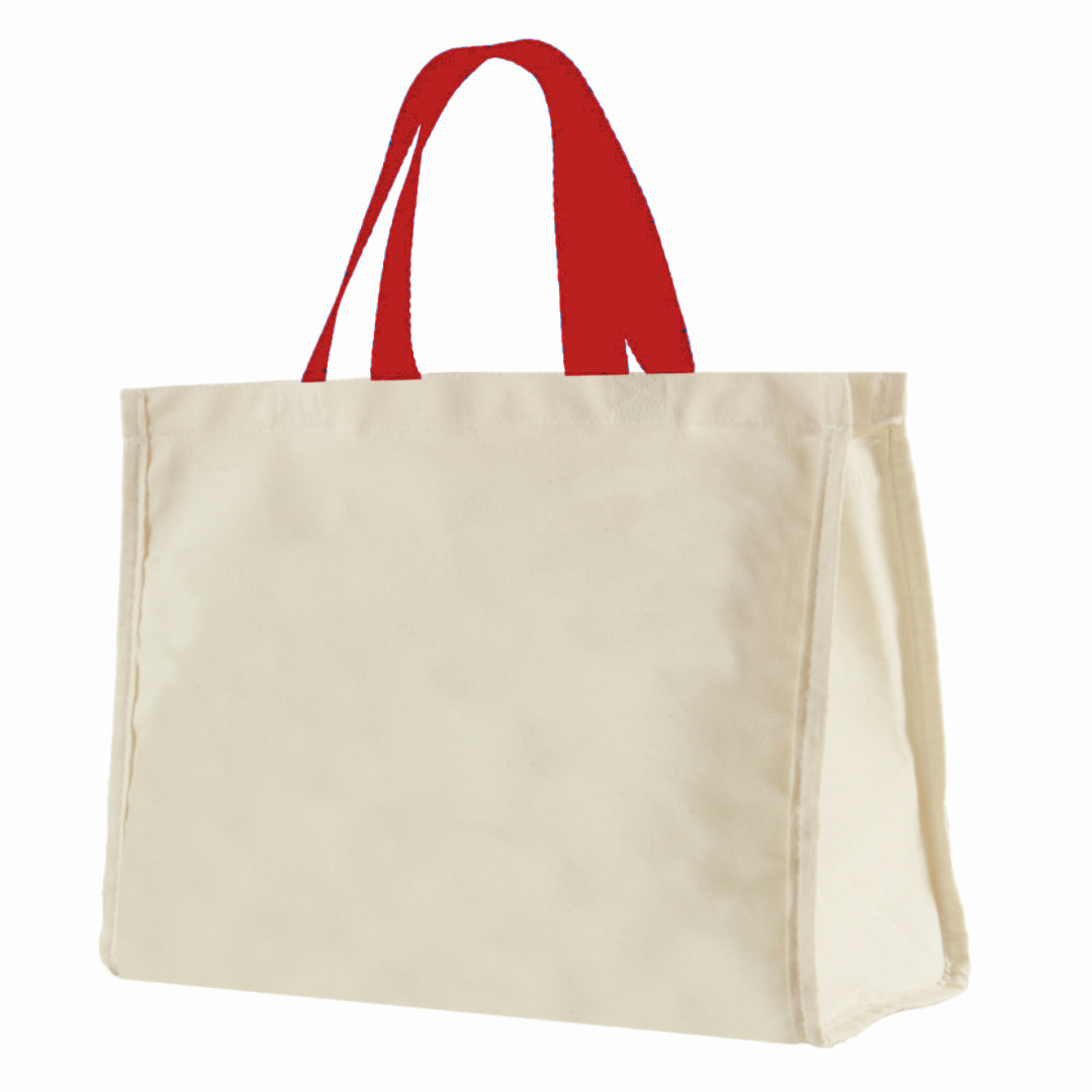 12LFC SACOLA DE LONA 240G 40X32X20CM NATURAL ALÇA VERMELHA KIT 10 PEÇAS Mercado Livre