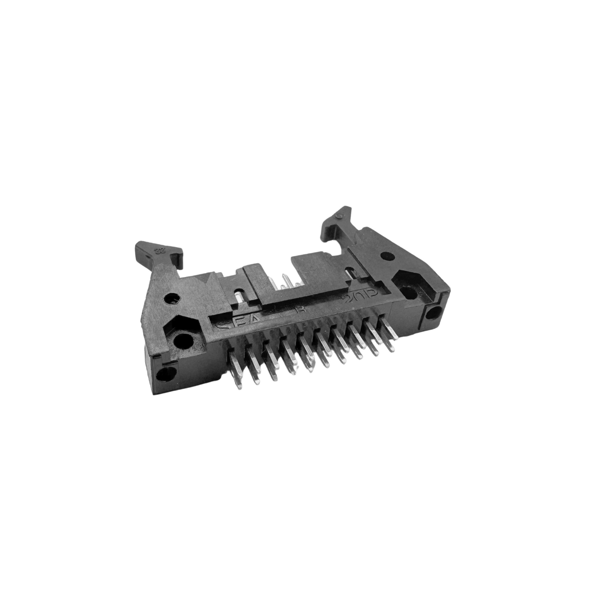 conector header 20 vias c/ trava macho 180 graus