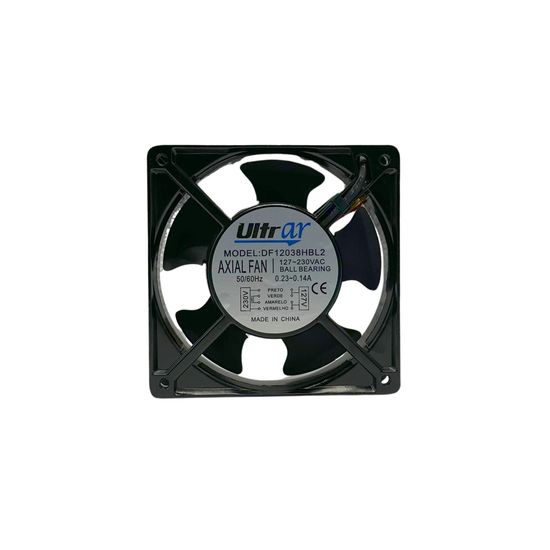 microventilador cooler 120x120x38 127-230VAC 0.23-0.14 DF12038HBL2