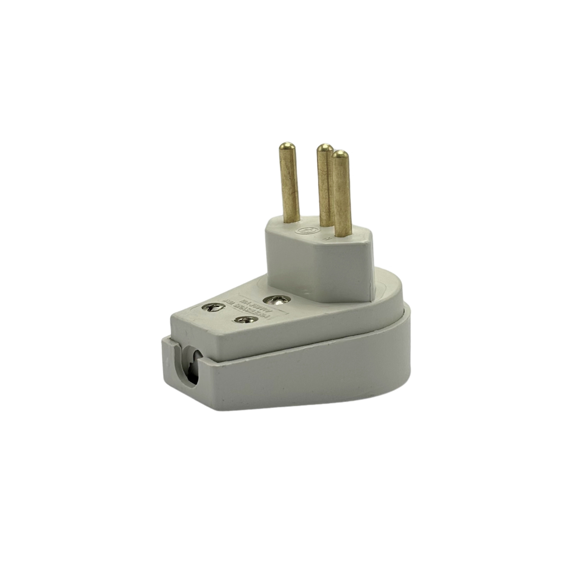 plugue pino gigante macho 2p+t 250v 10a
