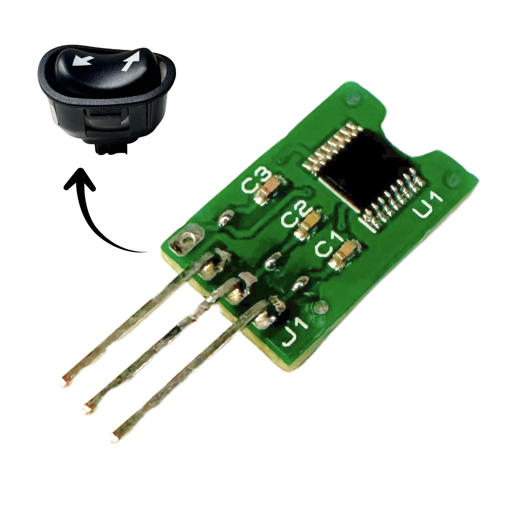 Placa para Botão Frente/Ré 3 pinos MR16N - 582029573