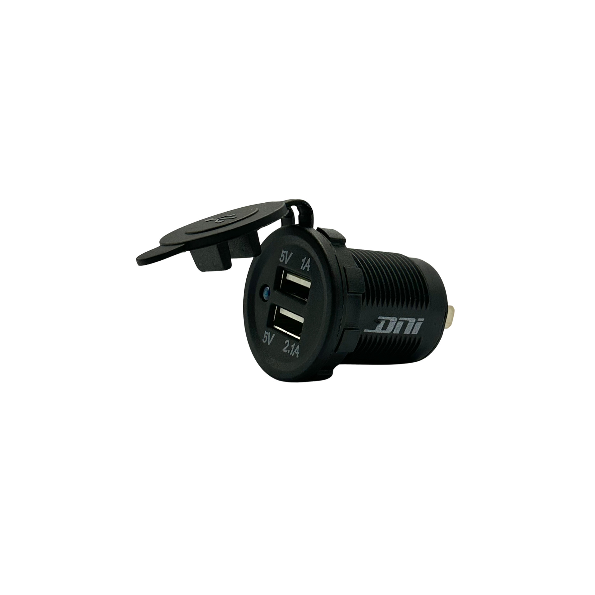 tomada veicular usb c/2 entradas dni 0586