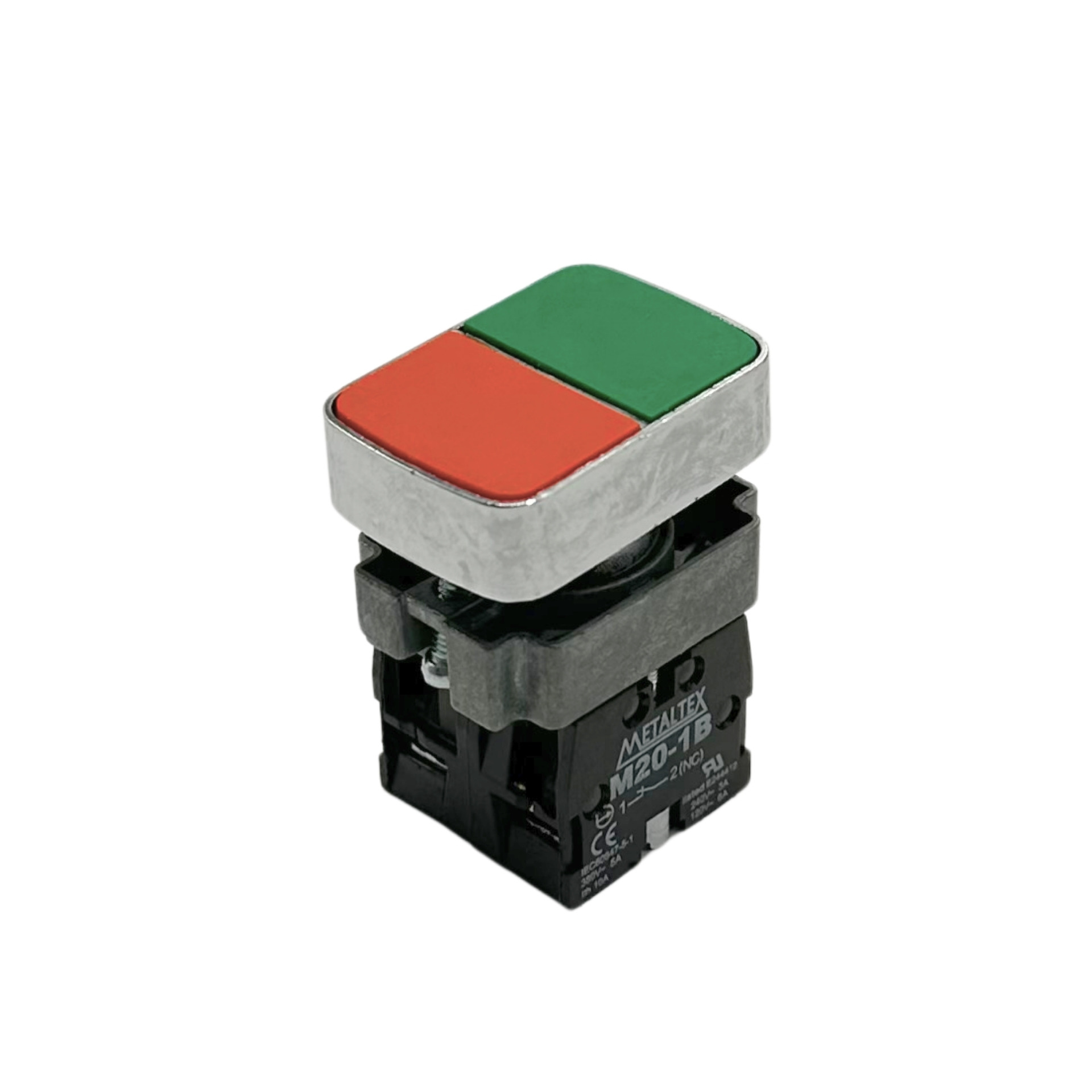 BOTÃO DUPLO METALTEX M20APL-1C