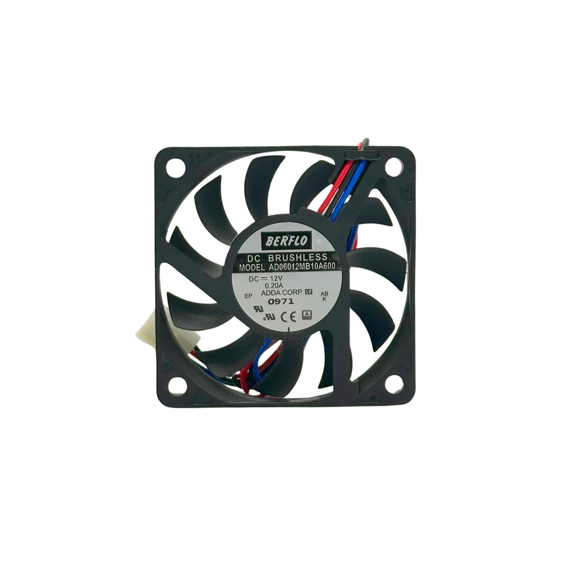 microventilador cooler 60x60x10 12v 0.20a ad06012mb10a600
