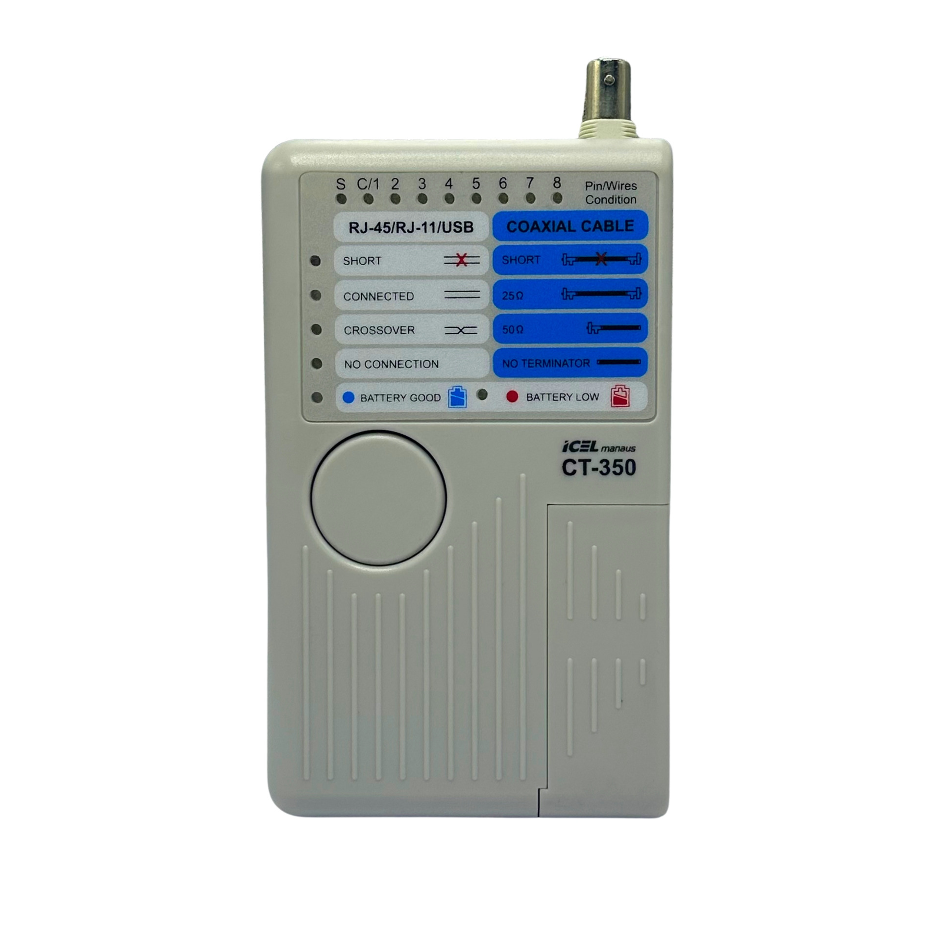 testador de cabo de rede ct 350 icel