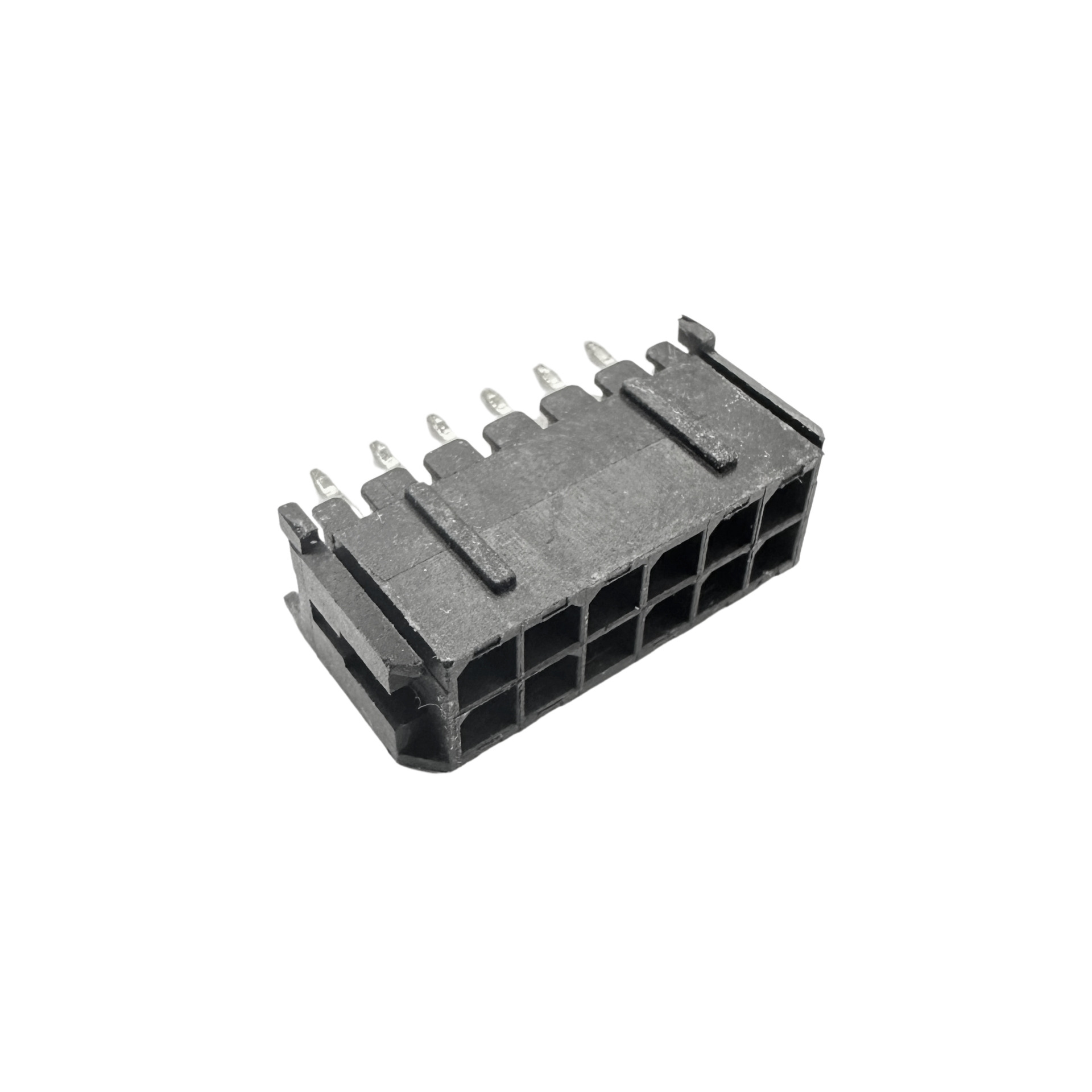 mcfpq-12-conector macho 12vias (2x6) 180 graus 3mm