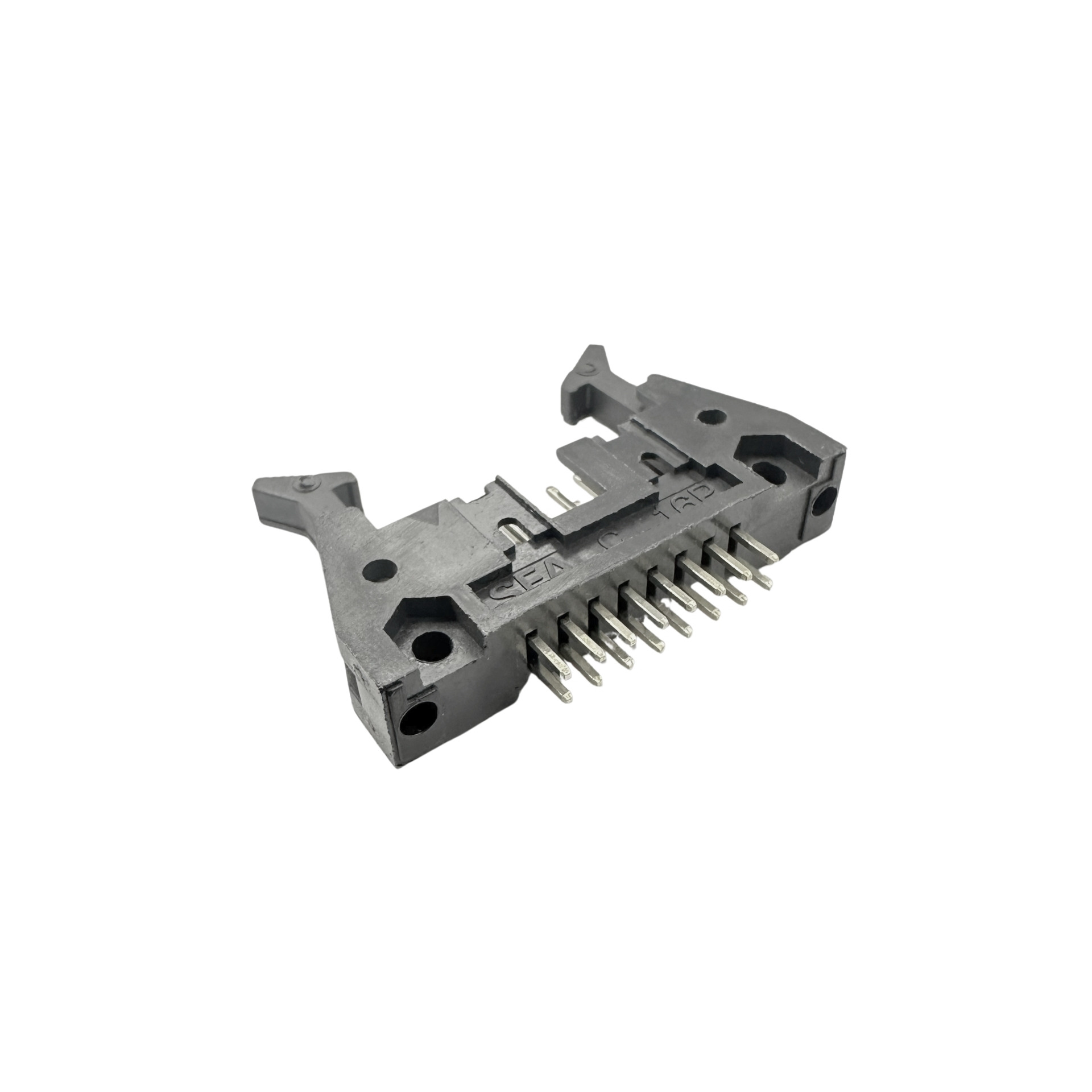 conector header 16 vias c/ trava macho 180º graus