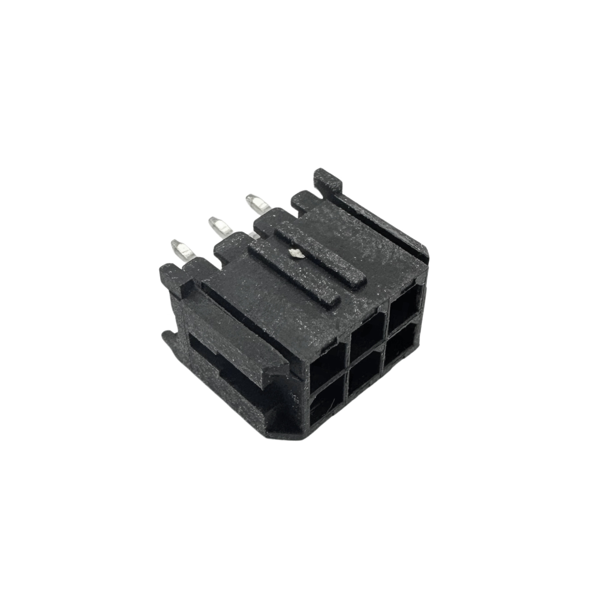 mcfpq-06-conector macho 6 vias (2x3) 180 graus 3mm